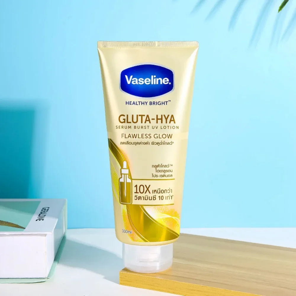 Vaseline Gluta-Hya Flawless Glow Body Lotion Serum-In-Lotion,Boosted with GlutaGlow,for Visibly Brighter Skin From 1st Use 300ml