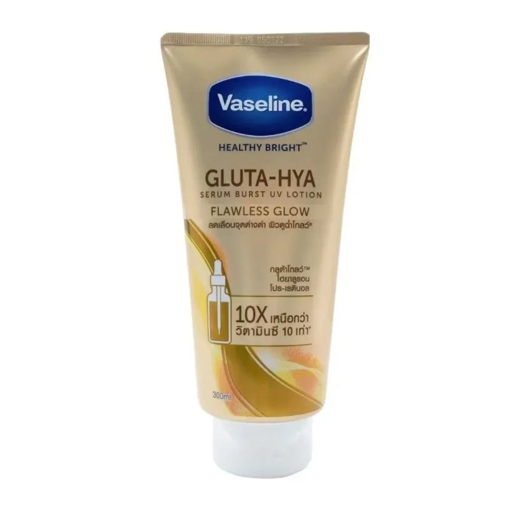 Vaseline Gluta-Hya Flawless Glow Body Lotion Serum-In-Lotion,Boosted with GlutaGlow,for Visibly Brighter Skin From 1st Use 300ml