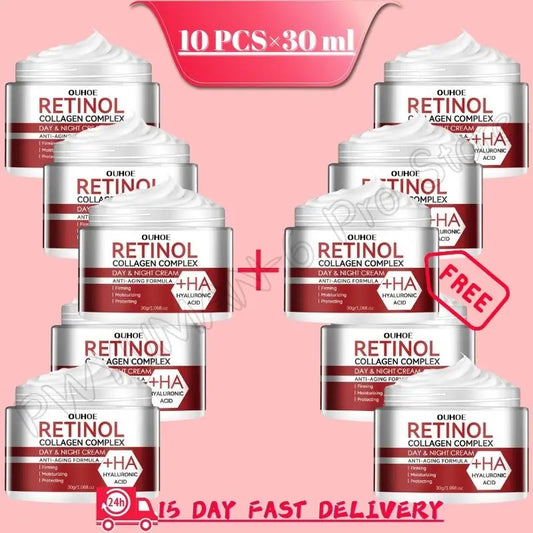 Instant Remove Wrinkle Cream Pure Retinol Face Anti-Aging Fade Fine Lines Lift Firming Moisturizing Hydronation Korean Skin Care