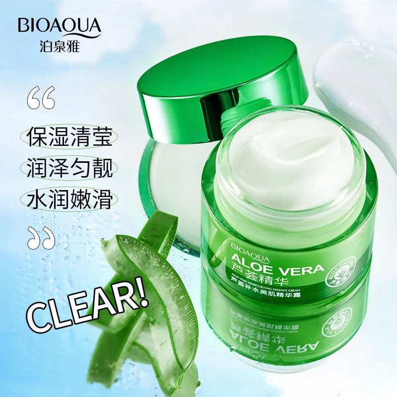 BIOAQUA Aloe Vera Moisturizing Face Cream skincare Repairing Nourishing Beauty Health Facial Cream Korean Skin Care Products