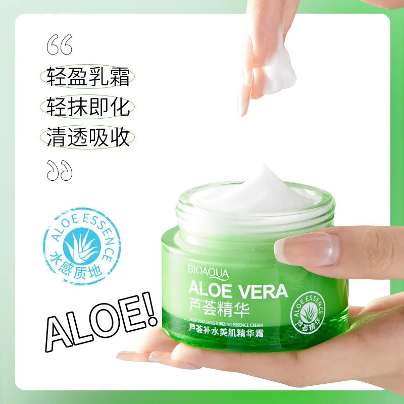 BIOAQUA Aloe Vera Moisturizing Face Cream skincare Repairing Nourishing Beauty Health Facial Cream Korean Skin Care Products