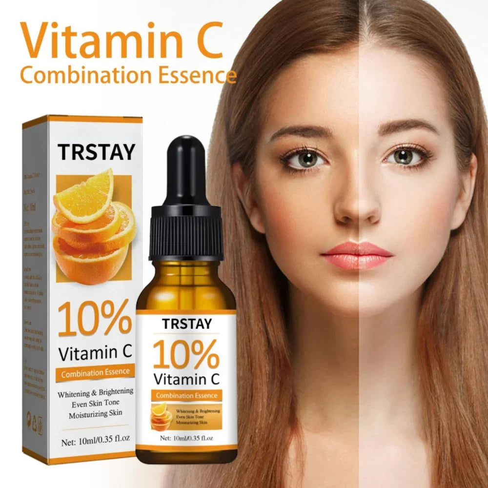 Vitamin C Serum For Face Whitening Facial Serum Hyaluronic Acid Remove Dark Spot Korean Skin Care Products Skincare New