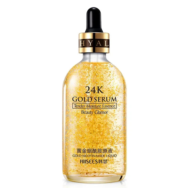 24K Gold Face Serum Korean Skin Care Product Hyaluronic Acid Essence Moisturizing Skincare Facial Serum Wholesale