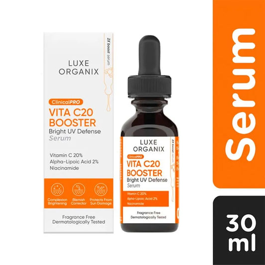Luxe Organix Clinical Pro Vita C20 Booster Bright UV Defense Serum 30ml